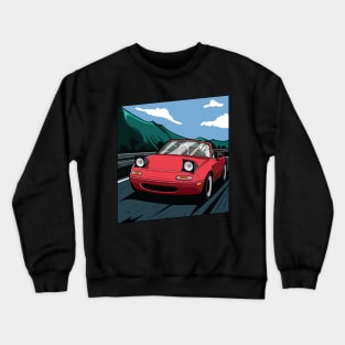 Red  miata na Crewneck Sweatshirt